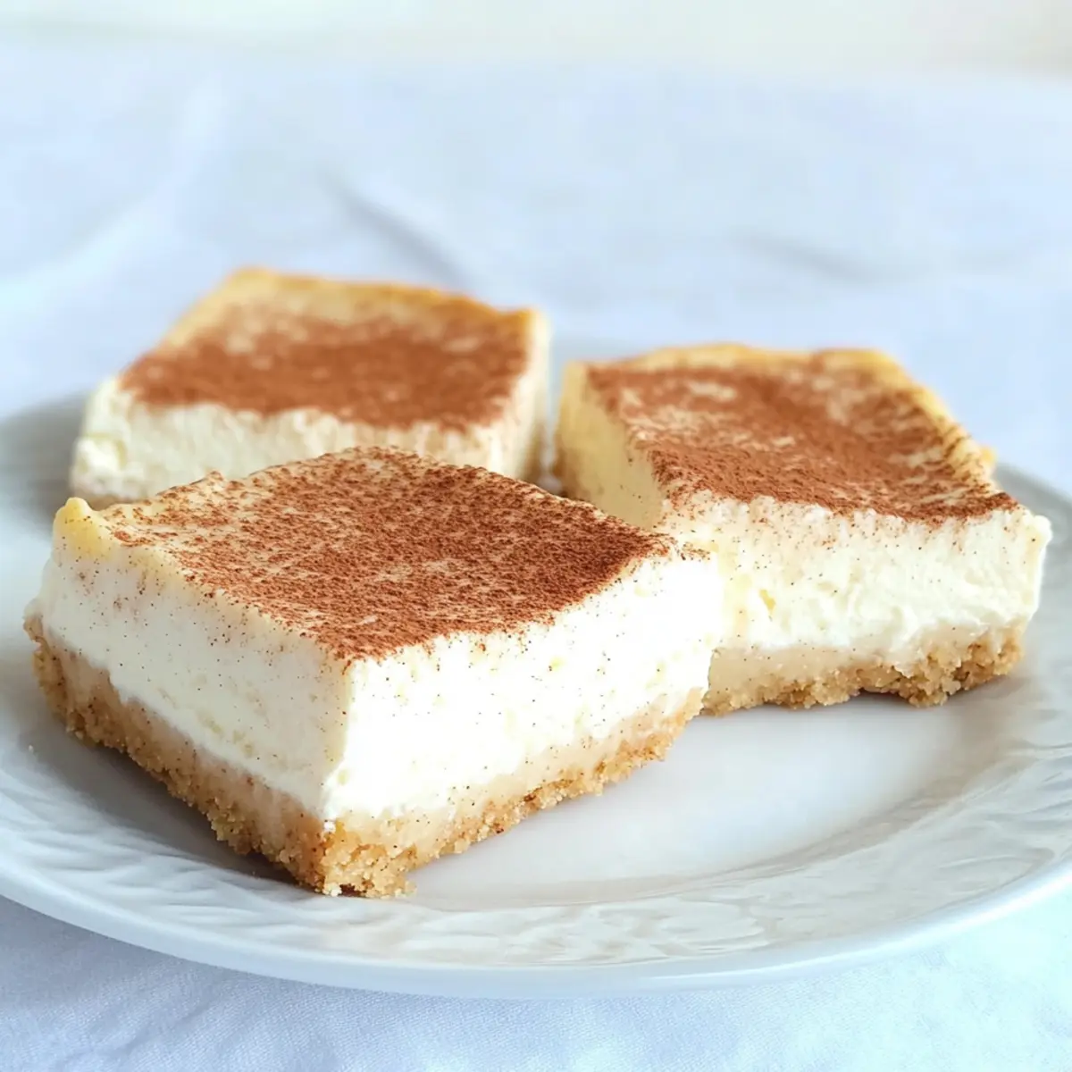 No Bake Keto Snickerdoodle Cheesecake Bars