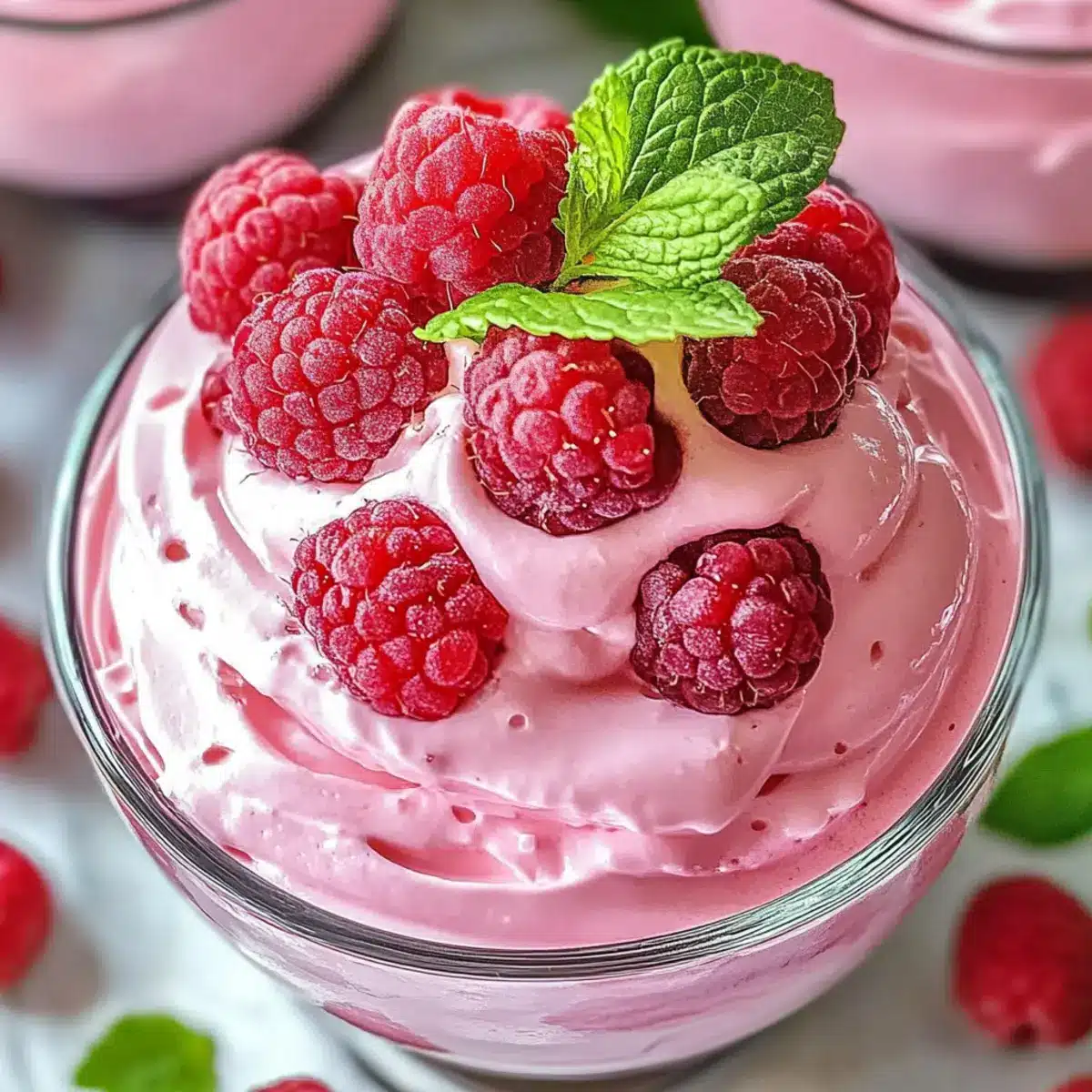 Cottage Cheese Raspberry Mousse