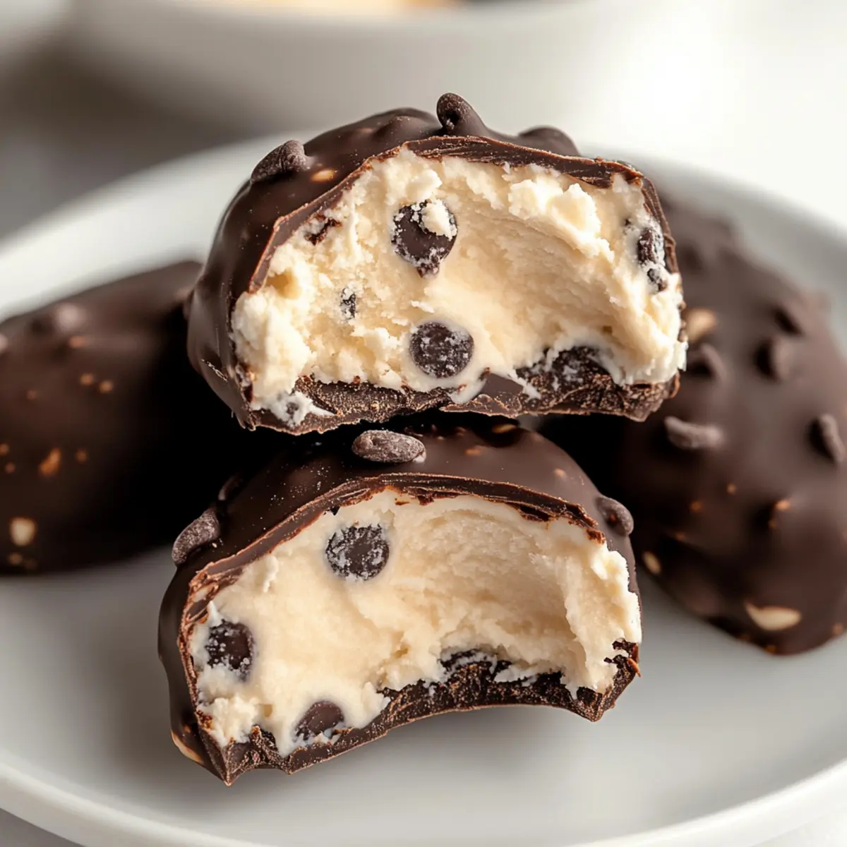 Cookie Dough Frozen Yogurt Bites